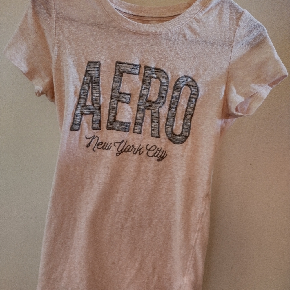 Aeropastle pink tee